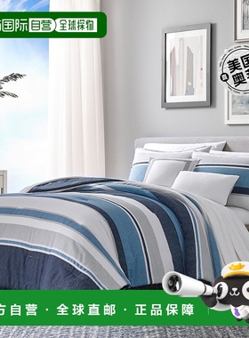 自营 Nautica Westport Navy King Comforter-Sham Bonus Set -