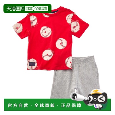 自营Scotch & Soda 2pc T-Shirt & Short Set - pink 美国奥莱直