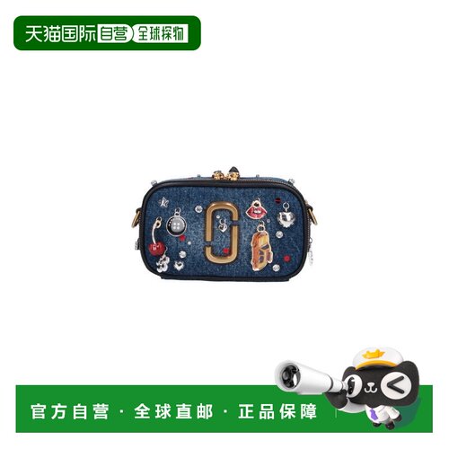 自营marc jacobs牛仔斜挎包，俏皮魅力-蓝色 美国奥莱直发单肩包