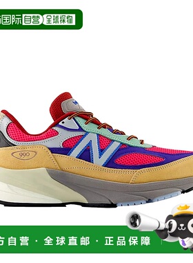 自营 New Balance 990 V6米色/紫色/粉色U990AT6男式-多色 美国奥