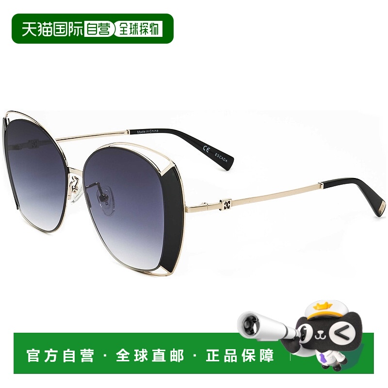 自营 Escada女式56毫米黑色太阳镜-黑色 美国奥莱直发