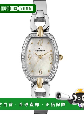 自营Timex Viewpoint Tonneau银色MOP女士手表-灰色 美国奥莱直发