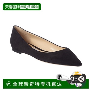 Romy絨面平底鞋 自營 Jimmy Choo 美國奧萊直發 黑色