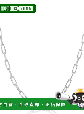 simonaSterling Silver 2.8mm Paper Clip Linked Chain - Rhodiu