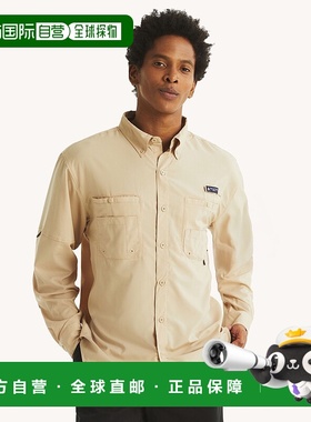 自营 Nautica 男式 Nautica Otf 纽扣衬衫 - 黑色扭纹毛衣 美国奥