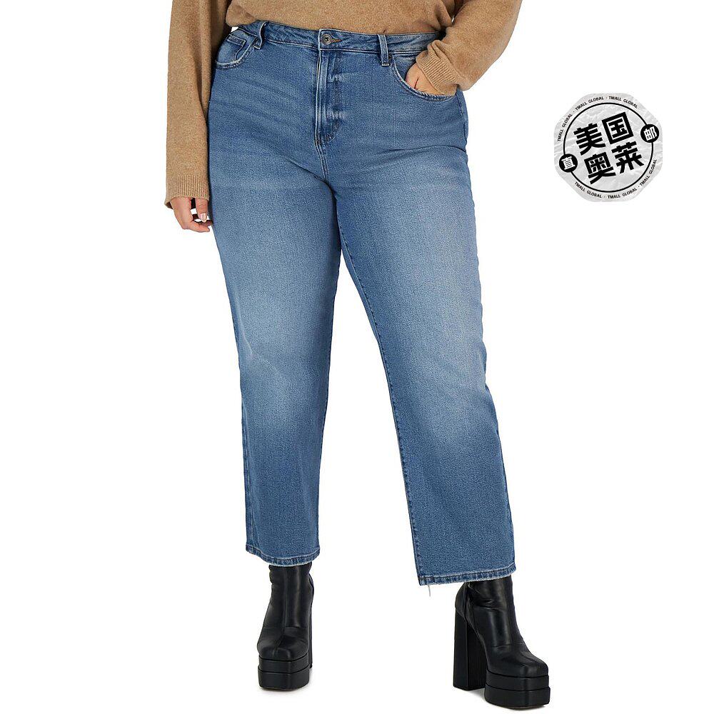 celebrity pinkplus the retro 女式高腰宽松直筒牛仔裤 - tordin