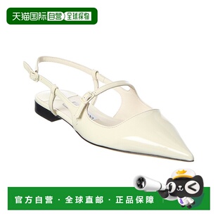 自营 Jimmy Choo Didi专利吊带平白 美国奥莱直发单鞋凉鞋平底鞋