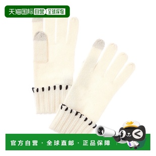 美国奥莱直发 羊毛手套 自营Bruno Magli白色带袖