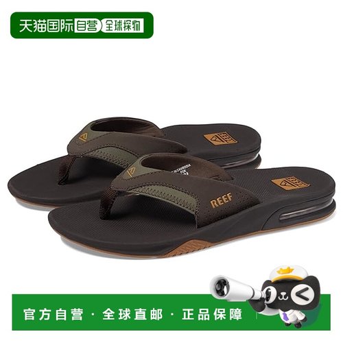1h可退 香港直邮潮奢 reef 男士 Fanning 拖鞋新品运动休闲透气舒