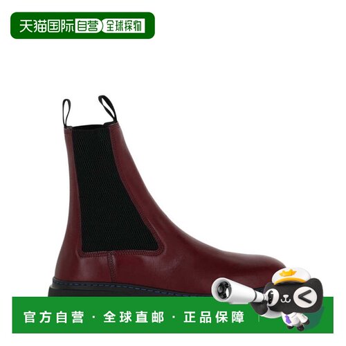 自营burberryCreeper Chelsea Boots - burgundy 美国奥莱直发