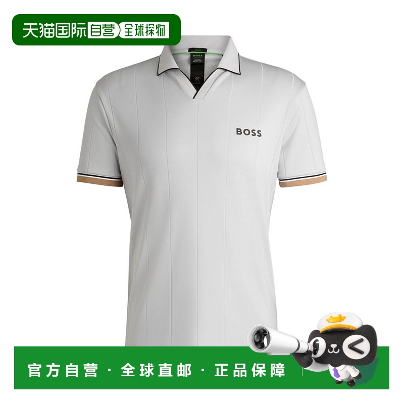 自营 bossx Matteo Berrettini active polo shirt with four-way