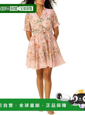 自营Hale Bob Silk & Linen-Blend Haley Mini Dress - pink 美国
