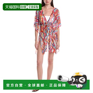 自营BECCA by Rebecca Virtue Las Palmas Mesh Tunic - red 美国