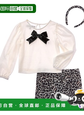 自营Badgley Mischka Kimberly上衣和Skort套装-白色 美国奥莱直