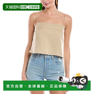 棕色 Air方领亚麻混纺背心 美国奥莱直发性感 Onia 自营