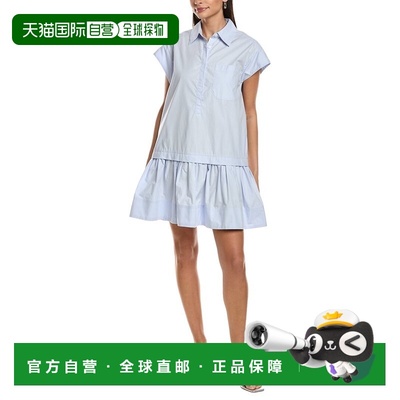 自营A.L.C. Brock Shirtdress - blue 美国奥莱直发