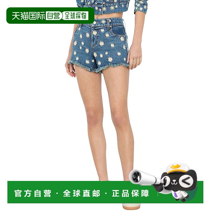 自营alice + olivia Warren Short - blue 美国奥莱直发
