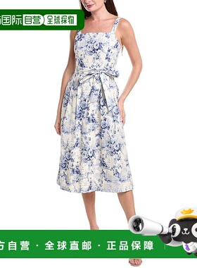 自营julia jordan朱莉娅 乔丹褶皱迷笛裙-白色 美国奥莱直发