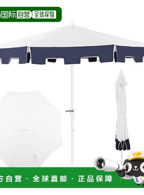 jonathan yBaiona 9 英尺经典 MidCentury 市场露台遮阳伞，具有