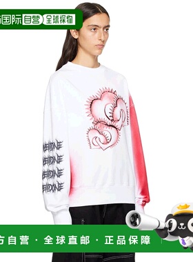 1h可退 【美国直邮】we11done 白色印花卫衣 女装 女士精品 卫衣