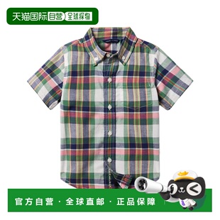 自营Janie and Jack Plaid Madras Top - multi 美国奥莱直发