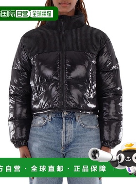 自营 Save The Duck Aluna灯芯绒绗缝长袖夹克-黑色 美国奥莱直发