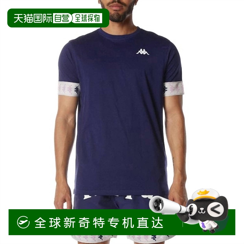 自营 kappa222 Banda Niji T 恤（海军蓝） - 海军蓝 美国奥莱直