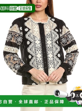 自营johnny was约翰尼是罗尼纽扣衬衫-黑色 美国奥莱直发