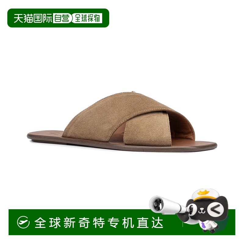 自营 Aquatalia Britt皮革凉鞋-棕色 【美国奥莱】直发