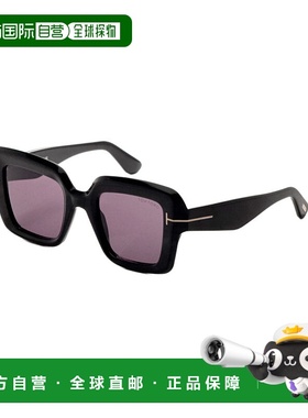 自营 Tom Ford女式50mm闪亮黑色太阳镜FT1157-01A-50-闪亮黑色 美