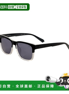 自营 Ben Sherman男士55mm蓝色太阳镜-海军蓝透明水晶 美国奥莱直