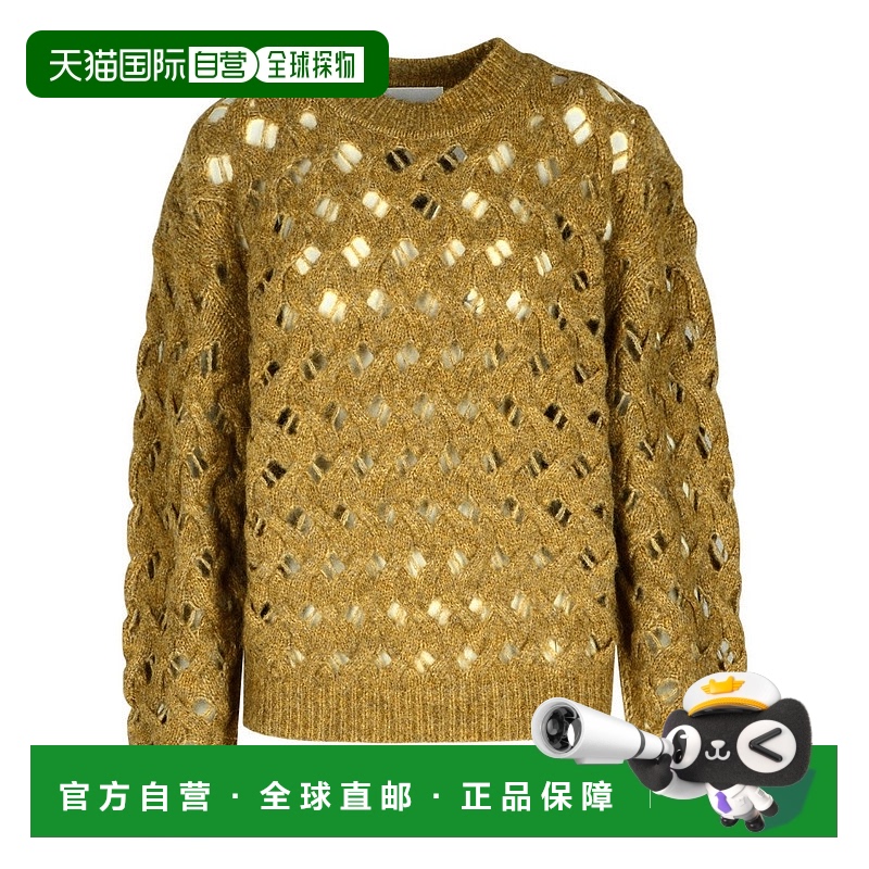 自营 isabel marant etoile“Aurelia”米色丙烯酸混纺毛衣-棕色