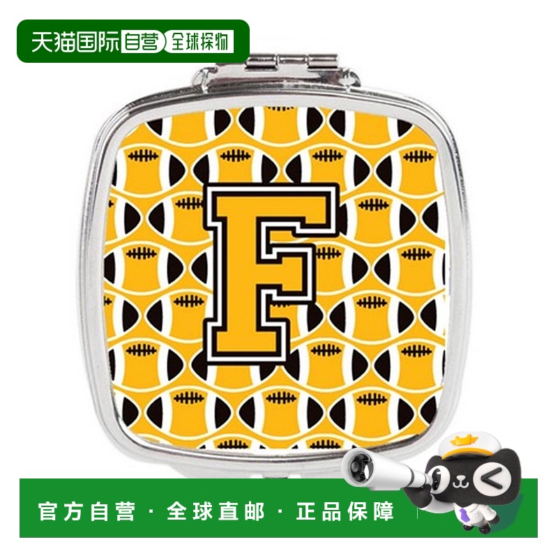 自营 Carolines Treasures CJ1080-FSCM 字母 F 足球黑色正品