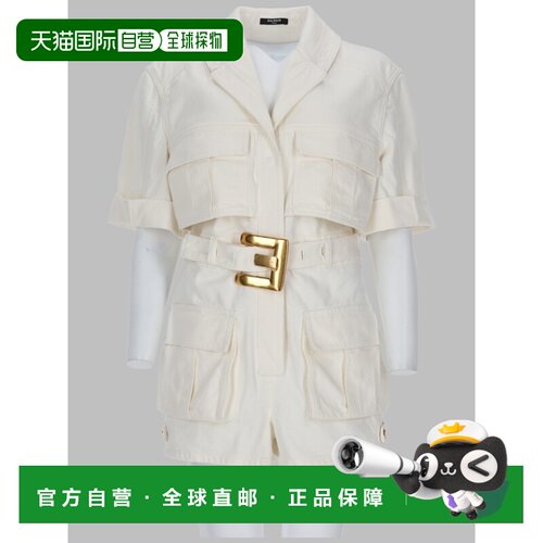 香港直邮Balmain 连身裤短裤连体裤 HF1PU040DG14_0FC牛仔
