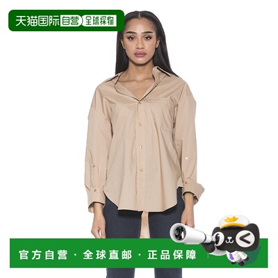自营 alexia admor琥珀秋款衬衫-驼色 美国奥莱直发