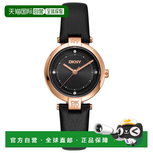 自营DKNY女士日常28mm手表DK1L043L0035-黑色 美国奥莱直发