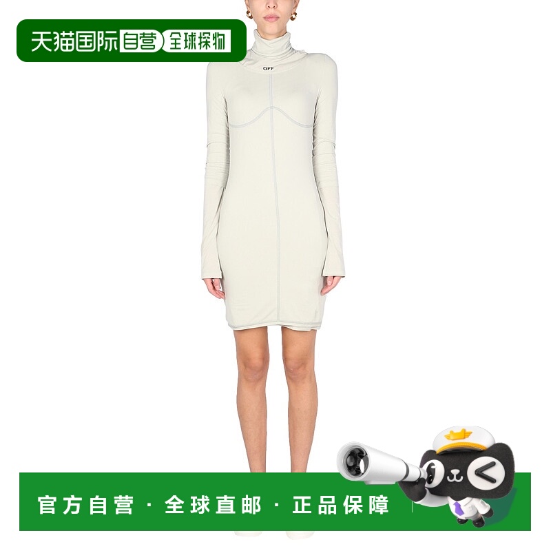 1h可退 香港直邮潮奢 Off-white 女士 长袖连衣裙 OWDB250F21FAB0
