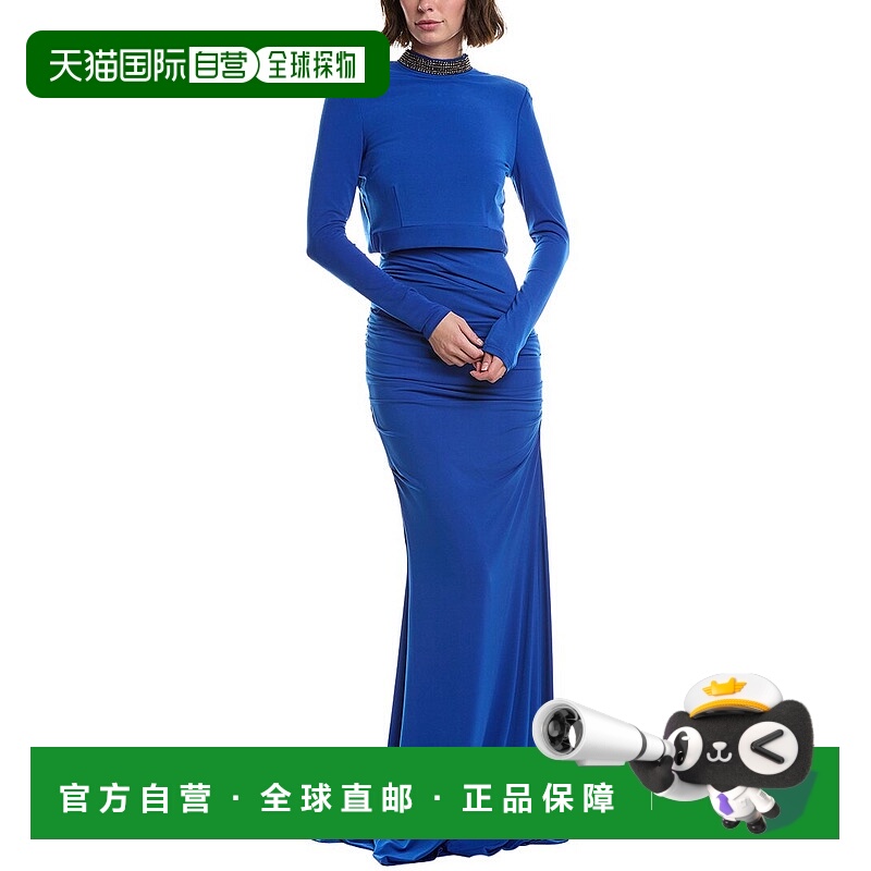 自营issue New York 2pc Gown - royal 美国奥莱直发