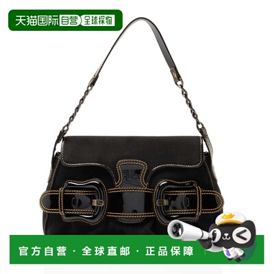 自营Fendi Canvas B Bis Shoulder Bag - black 美国奥莱直发