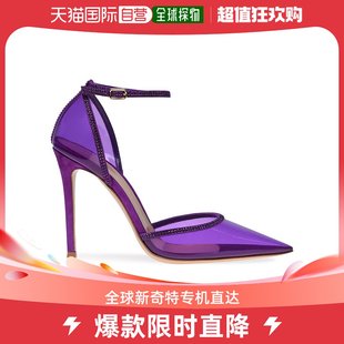 尖头女鞋 美国直邮Gianvito 女士高跟鞋 水晶 Rossi 羊皮爆款