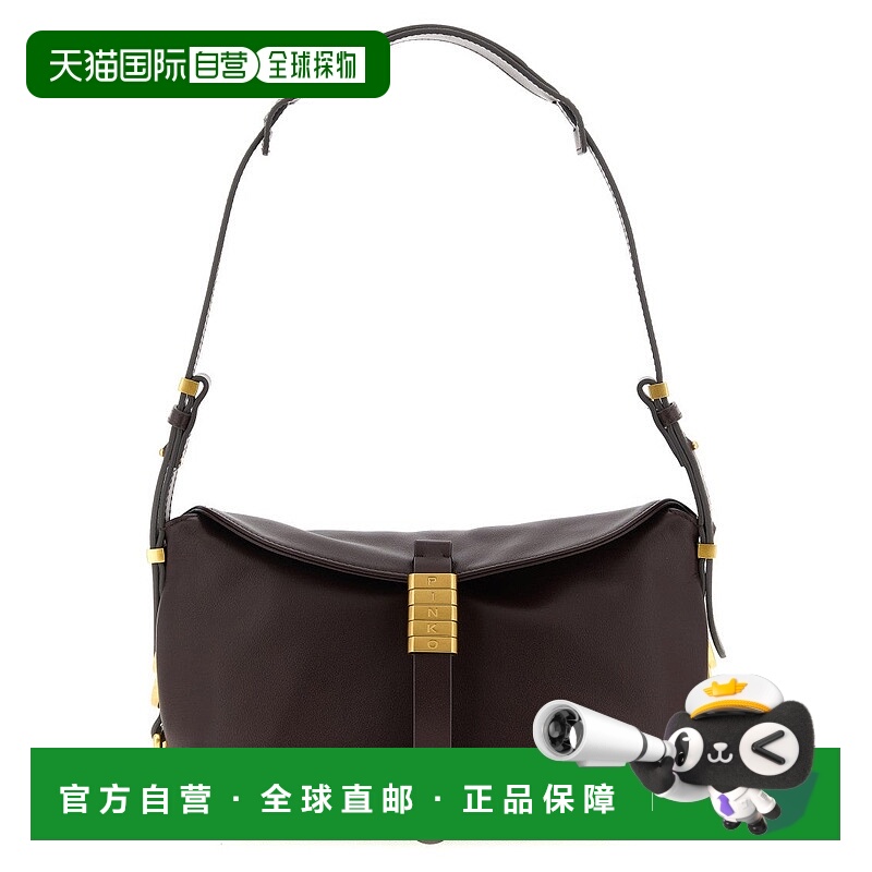 自营pinko'Saddle Baguette' Small Shoulder Bag - black 美国奥