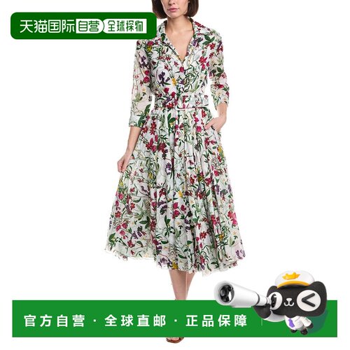 自营Samantha Sung Aster Midi Dress - white 美国奥莱直发