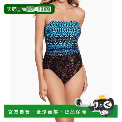 自营 miraclesuit长款Torso Avanti连体泳衣棕色/多色棕色/多色