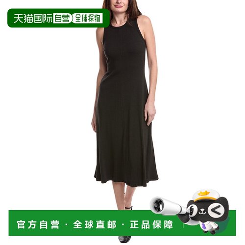 自营Theory Racer Midi Dress - black 美国奥莱直发连衣裙