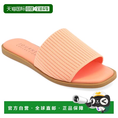 自营journee collectionJournee女式Prisilla中宽平底鞋-桃红色