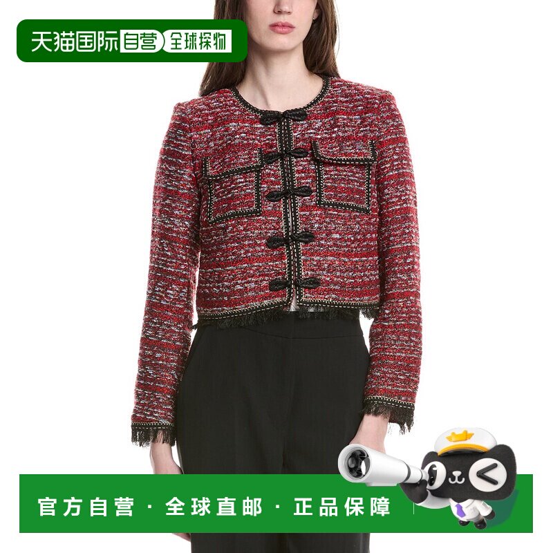 自营Walter Baker Naomi Tweed Jacket - red 美国奥莱直发外套