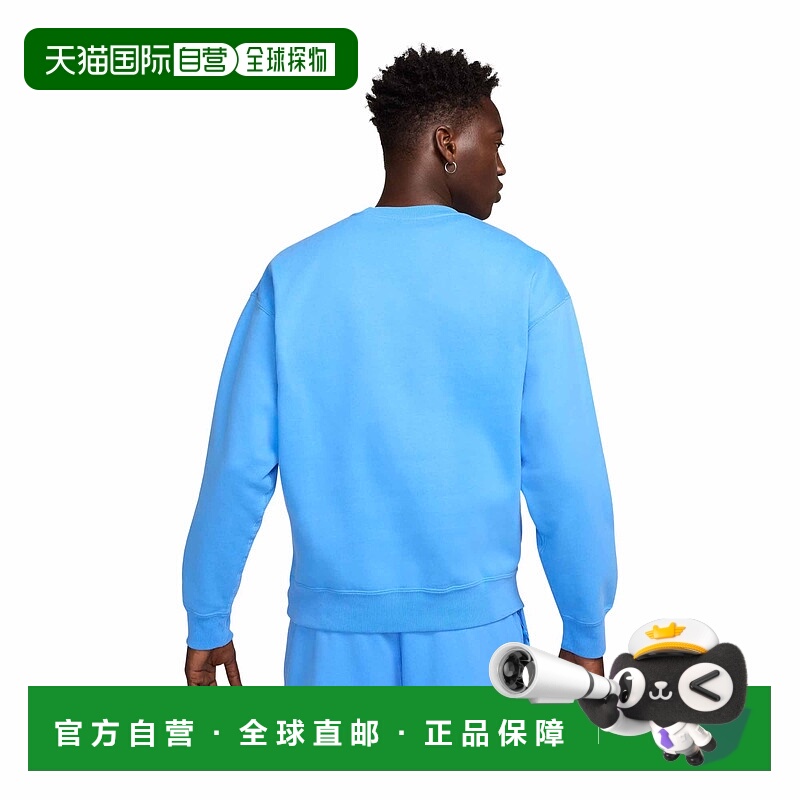 自营Nike Solo Swoosh Men's Fleece Crew - blue 美国奥莱直发