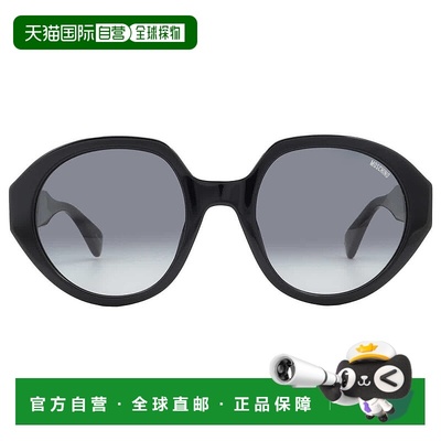 自营Moschino Grey Gradient Round Ladies Sunglasses MOS126/S