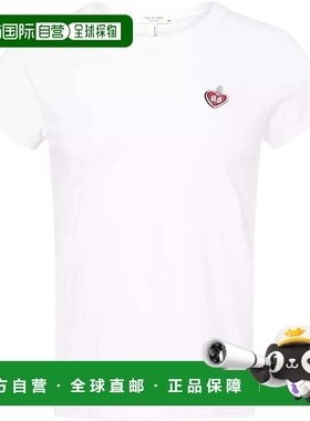 自营rag & bone Women's RB Lucky Charm Short Sleeve Tee - whi