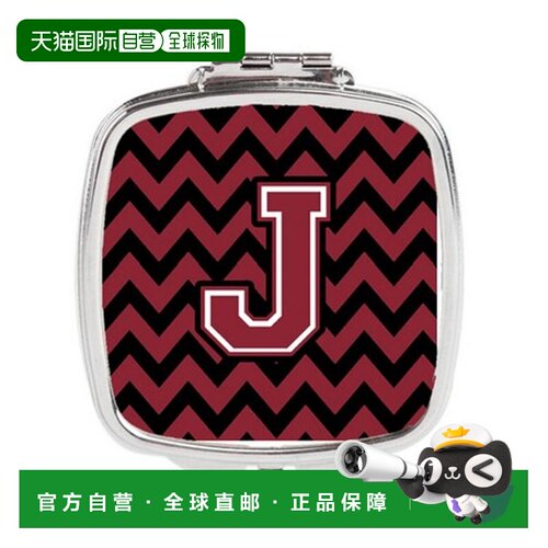 自营Carolines Treasures CJ1052-JSCM 字母 J 雪佛龙石榴石正品